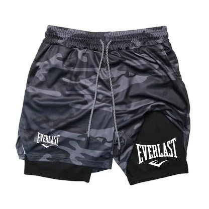 Men’s 2-in-1 Running Shorts for Gym and Jogging