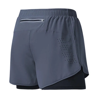 Men’s Quick-Dry 2-in-1 Running Shorts for Gym Training