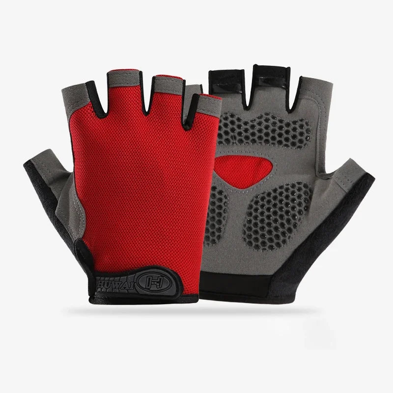 Fingerless Gym Gloves for Weightlifting and Cycling