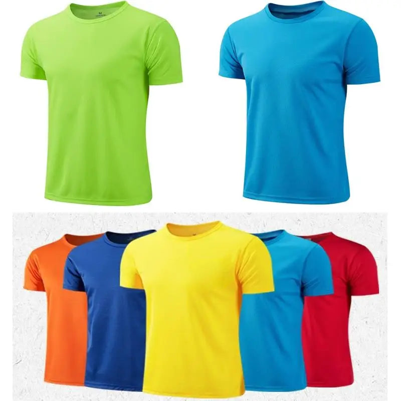 Quick-Dry Short Sleeve Sports T-Shirt for Gym Training