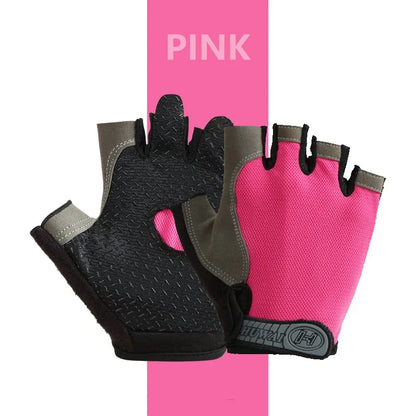 Fingerless Gym Gloves for Weightlifting and Cycling