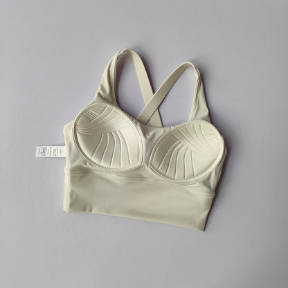 High-Support Sports Bra for Running and Fitness