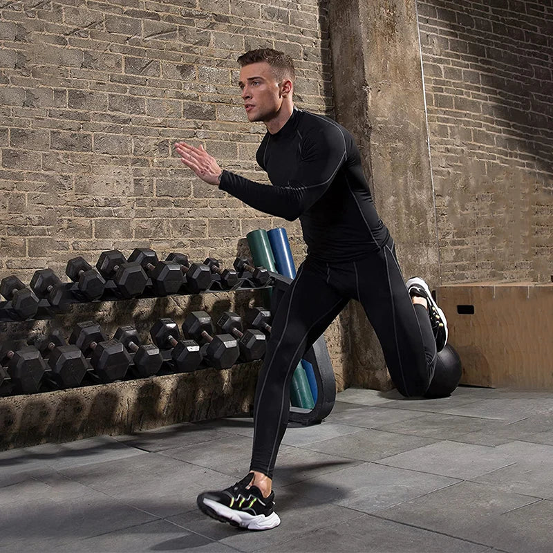 Men’s Long Sleeve Quick-Dry Compression Workout Shirt