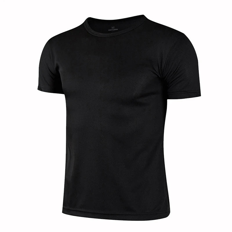 Men’s Multicolor Quick-Dry Sports Training T-Shirt