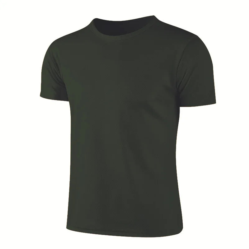 Quick-Dry Short Sleeve Sports T-Shirt for Gym Training