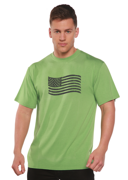 Men’s American Flag Bamboo Graphic T-Shirt