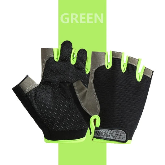 Fingerless Gym Gloves for Weightlifting and Cycling