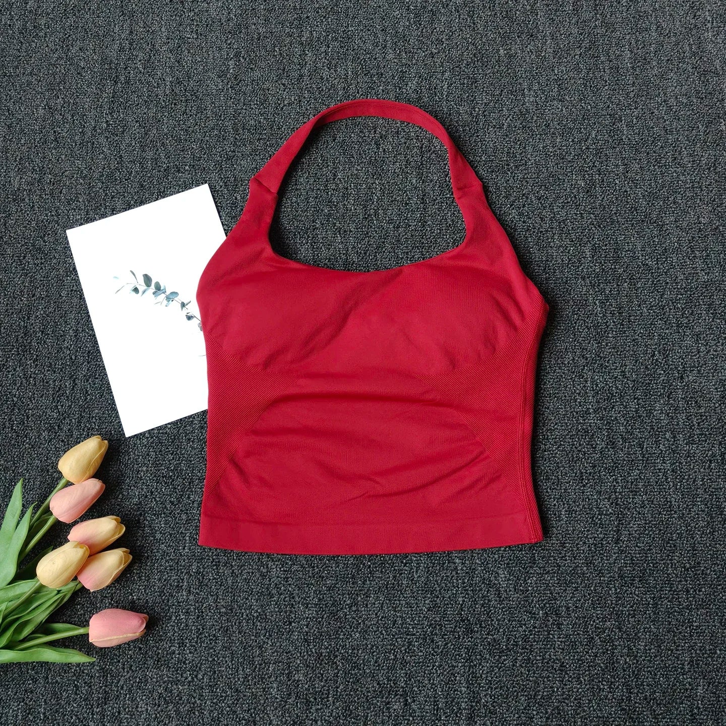 Women’s Open Back Halter Bralette with Removable Pads