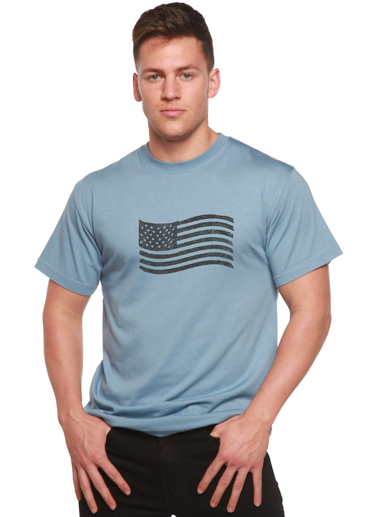 Men’s American Flag Bamboo Graphic T-Shirt