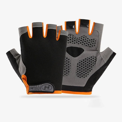 Fingerless Gym Gloves for Weightlifting and Cycling