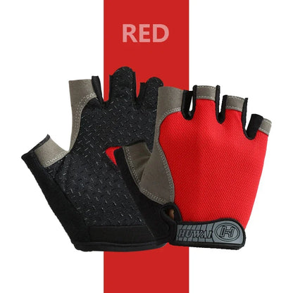 Fingerless Gym Gloves for Weightlifting and Cycling