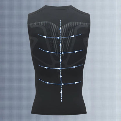 Men’s Sleeveless Compression Tank Top for Gym Training