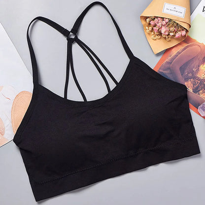 Women’s Seamless Yoga Crop Top Sports Bra