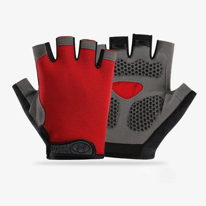 Fingerless Gym Gloves for Weightlifting and Cycling