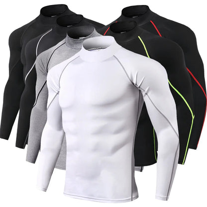 Men’s Long Sleeve Quick-Dry Compression Workout Shirt