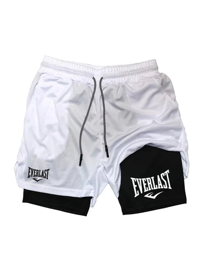 Men’s 2-in-1 Running Shorts for Gym and Jogging