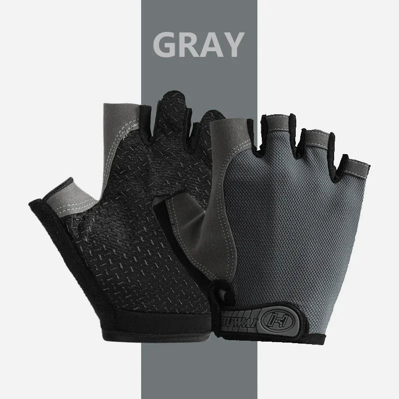 Fingerless Gym Gloves for Weightlifting and Cycling