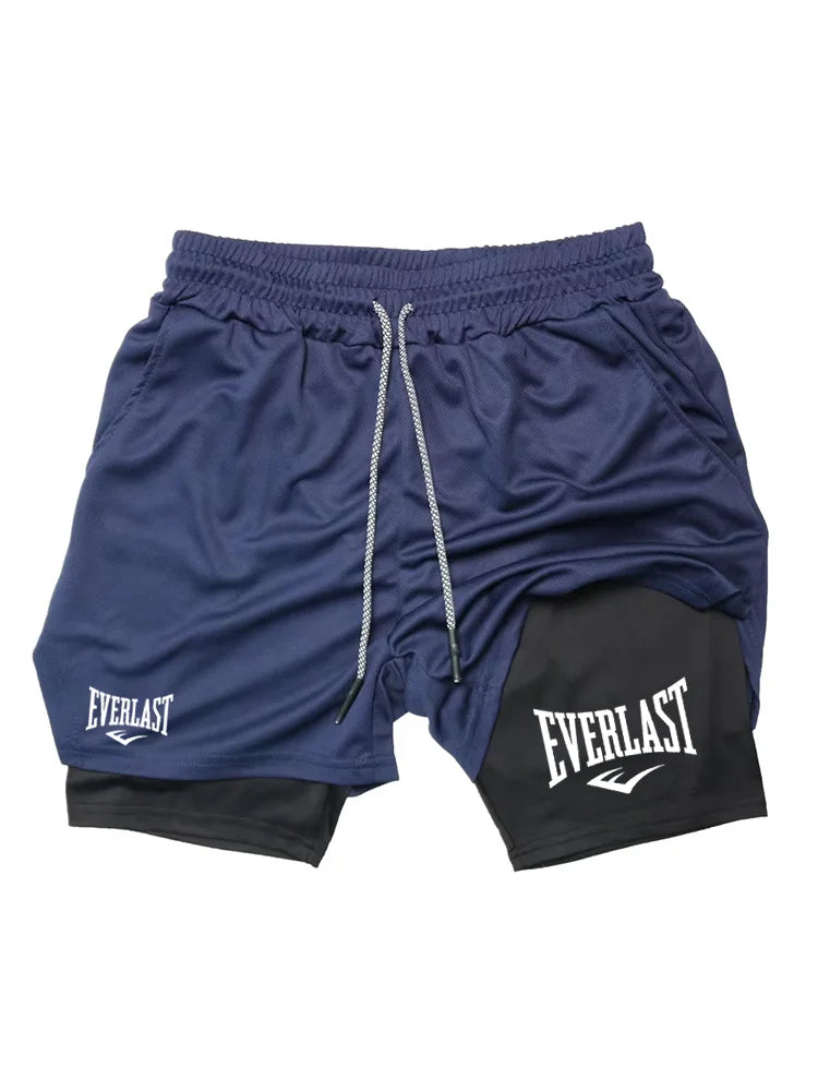 Men’s 2-in-1 Running Shorts for Gym and Jogging