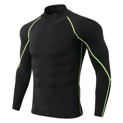 Men’s Long Sleeve Quick-Dry Compression Workout Shirt