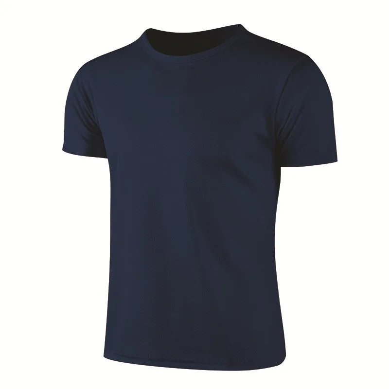 Men’s Multicolor Quick-Dry Sports Training T-Shirt
