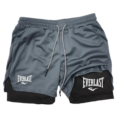 Men’s 2-in-1 Running Shorts for Gym and Jogging