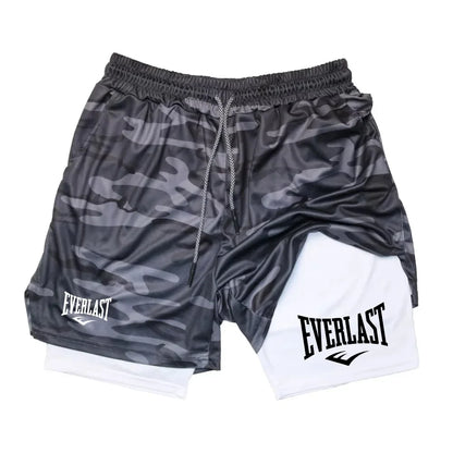 Men’s 2-in-1 Running Shorts for Gym and Jogging