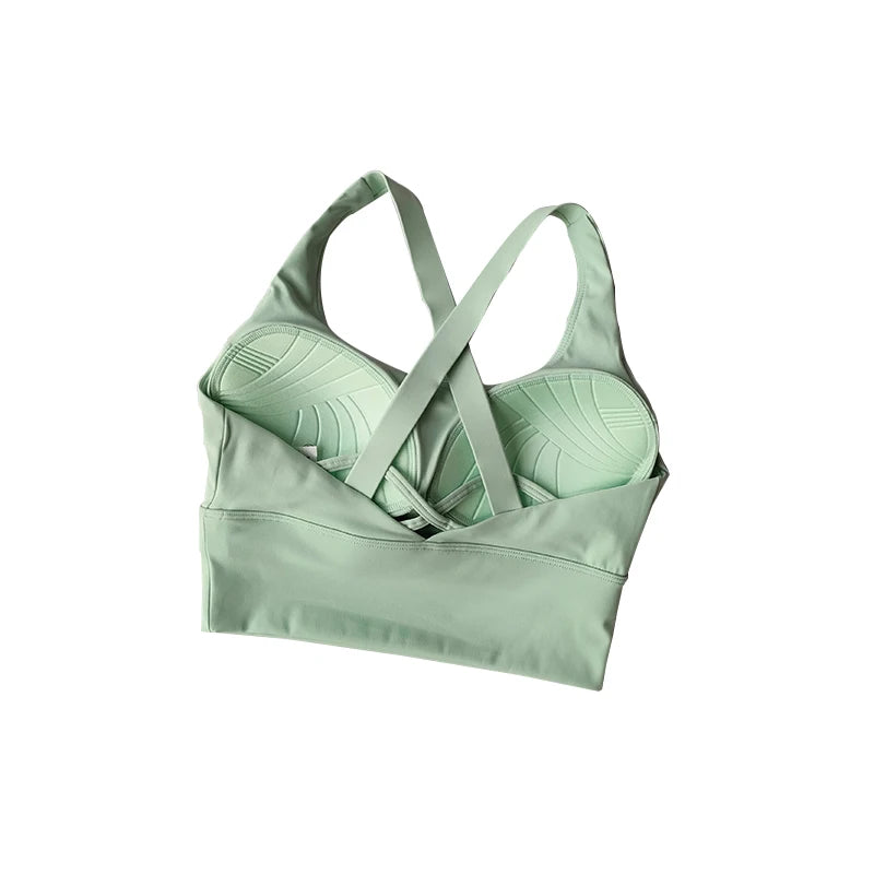 High-Support Sports Bra for Running and Fitness