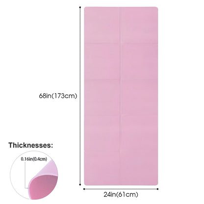 4mm Non-Slip EVA Yoga Mat for Pilates and Fitness