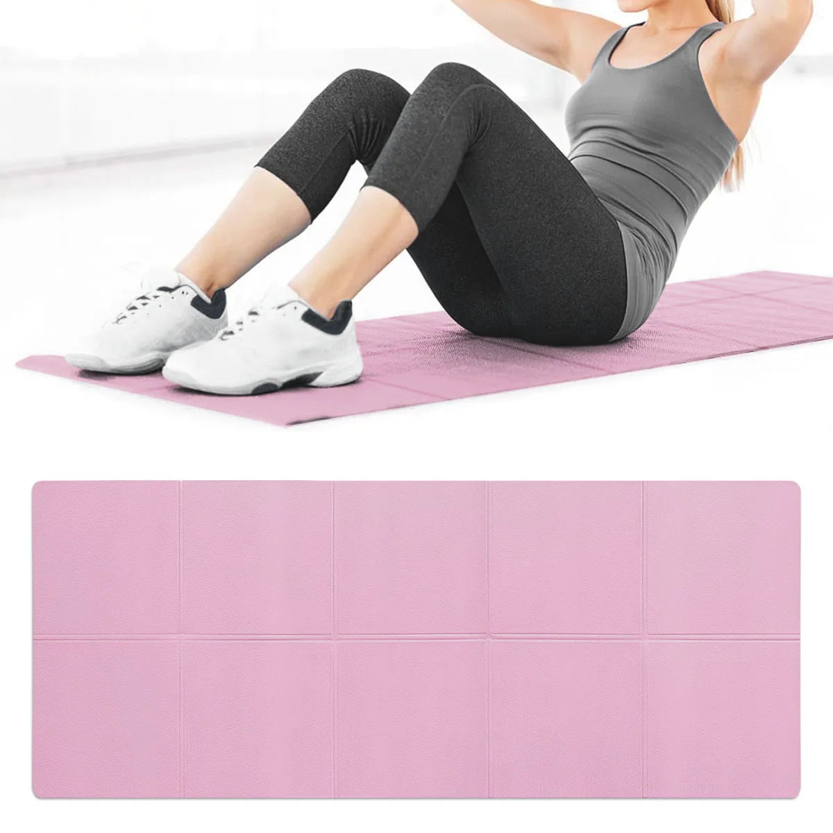 4mm Non-Slip EVA Yoga Mat for Pilates and Fitness