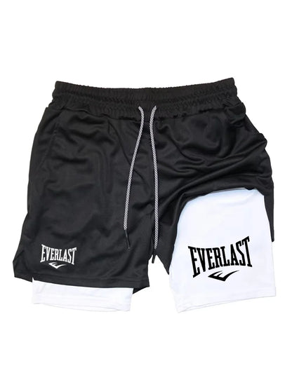 Men’s 2-in-1 Running Shorts for Gym and Jogging