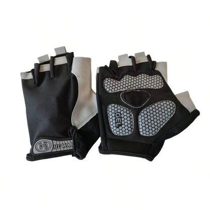 Fingerless Gym Gloves for Weightlifting and Cycling