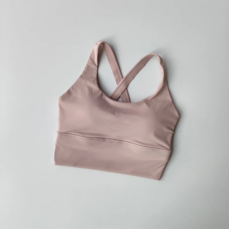 High-Support Sports Bra for Running and Fitness