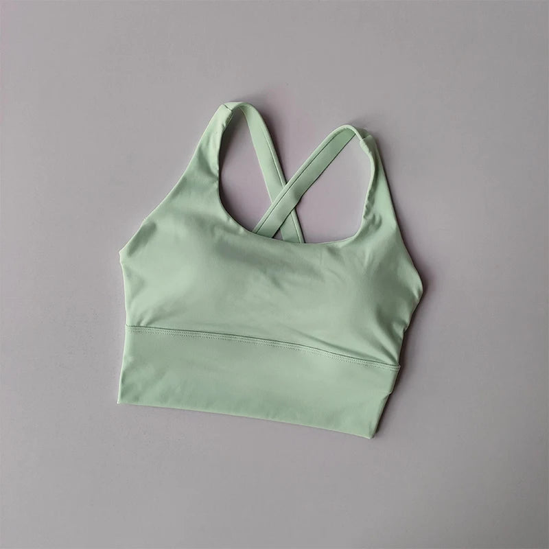High-Support Sports Bra for Running and Fitness