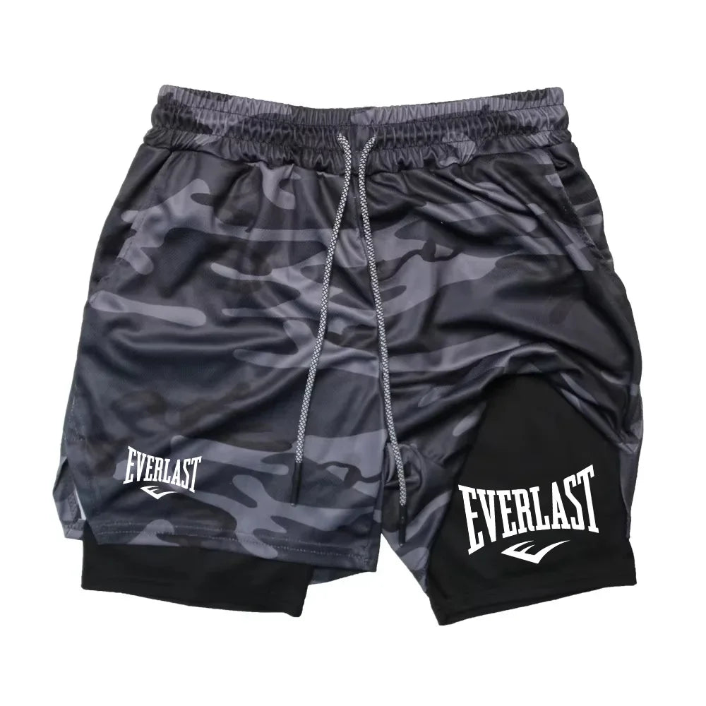 Men’s 2-in-1 Running Shorts for Gym and Jogging