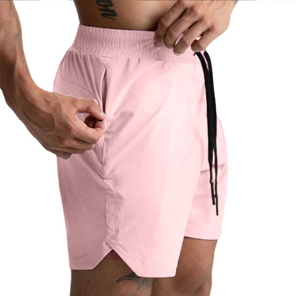 Men’s Quick-Dry Running Shorts for Fitness and Casual Wear