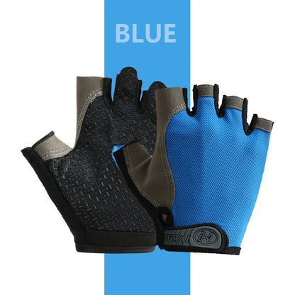 Fingerless Gym Gloves for Weightlifting and Cycling