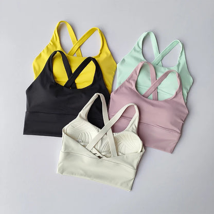 High-Support Sports Bra for Running and Fitness