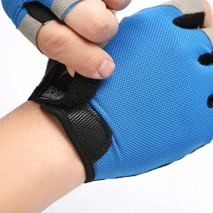 Fingerless Gym Gloves for Weightlifting and Cycling