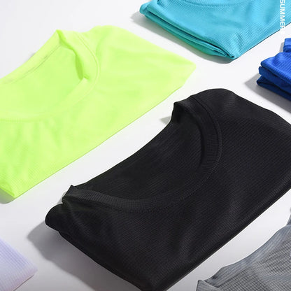 Men’s Quick-Dry Short Sleeve Gym T-Shirt