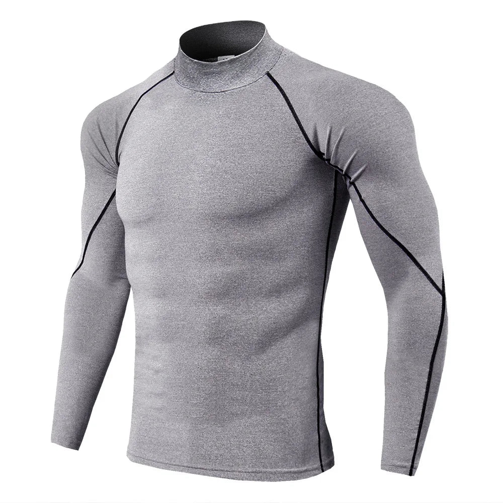 Men’s Long Sleeve Quick-Dry Compression Workout Shirt