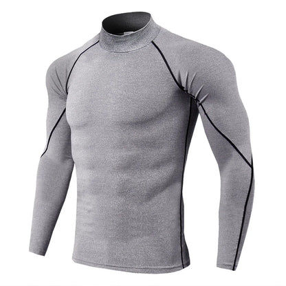 Men’s Long Sleeve Quick-Dry Compression Workout Shirt