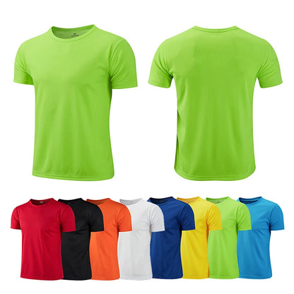 Men’s Multicolor Quick-Dry Sports Training T-Shirt
