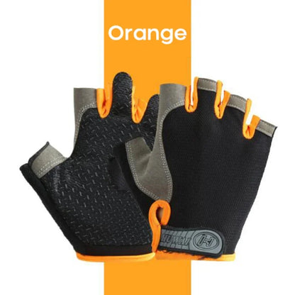 Fingerless Gym Gloves for Weightlifting and Cycling