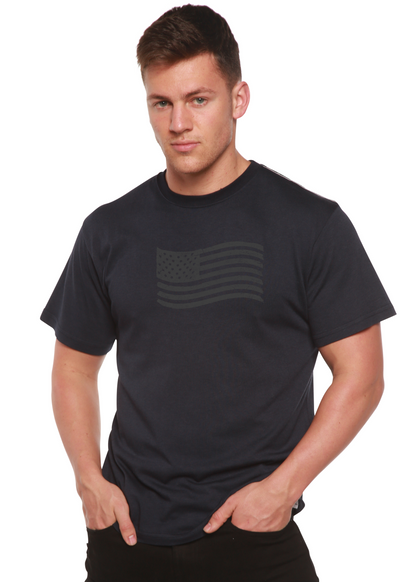 Men’s American Flag Bamboo Graphic T-Shirt