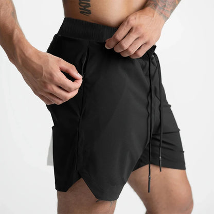 Men’s Quick-Dry Running Shorts for Fitness and Casual Wear