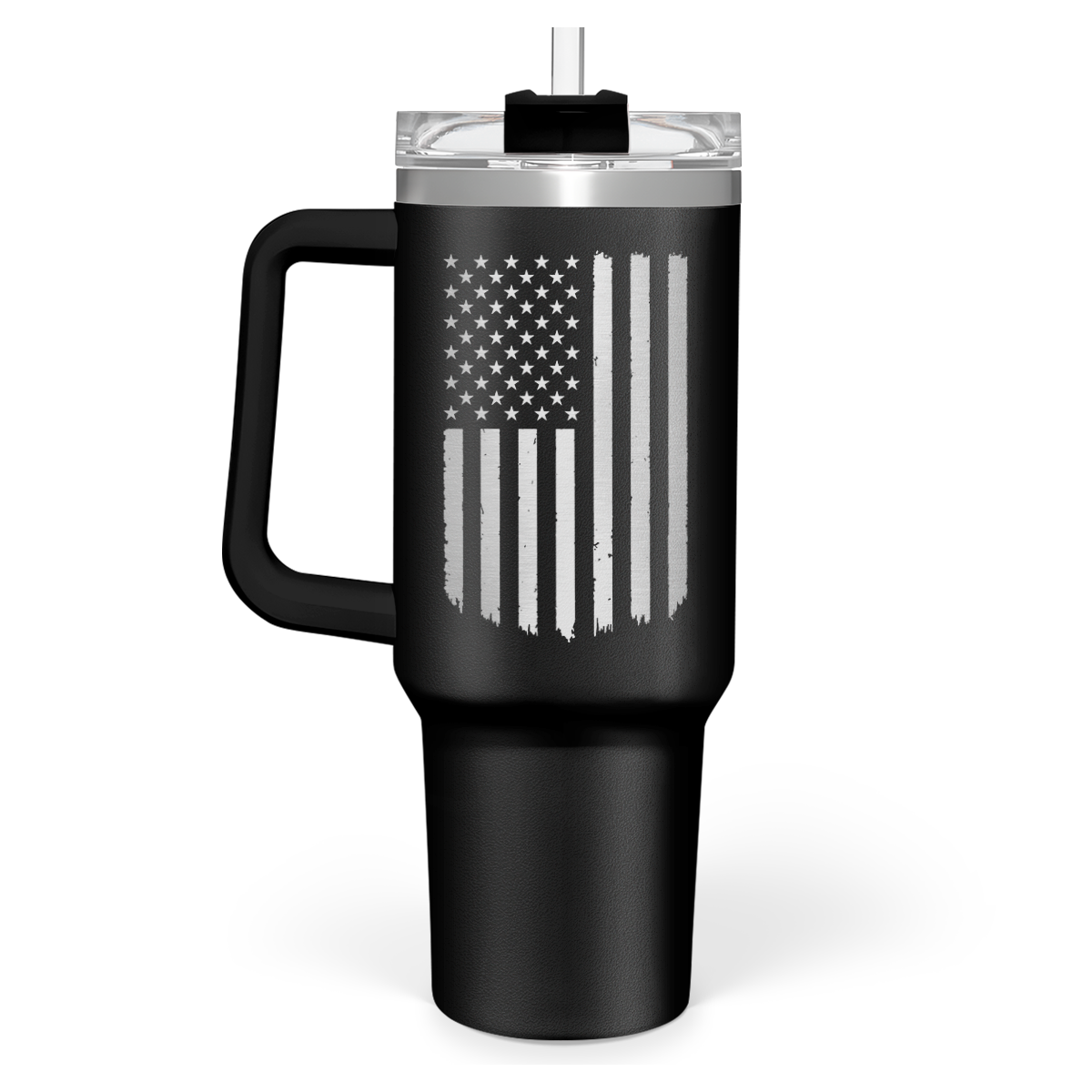 American Flag 40oz Insulated Tumbler with Handle