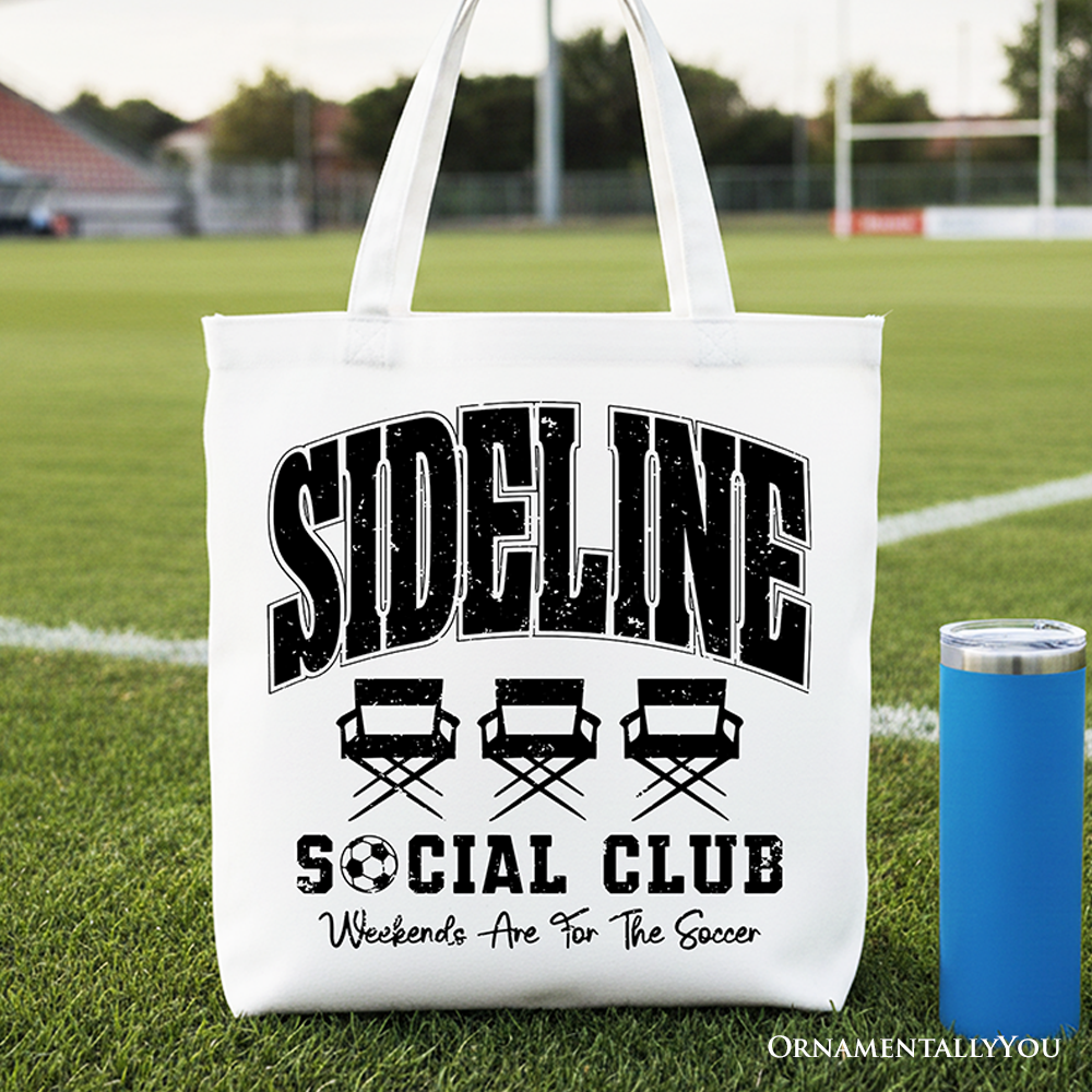 Soccer Game Day Tote Bag for Sports Fans