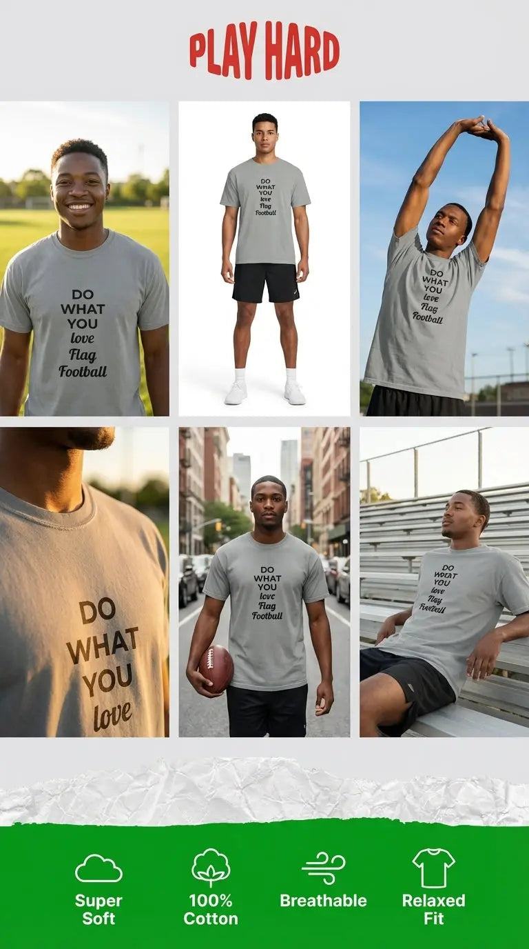 Heavyweight Flag Football T-Shirt