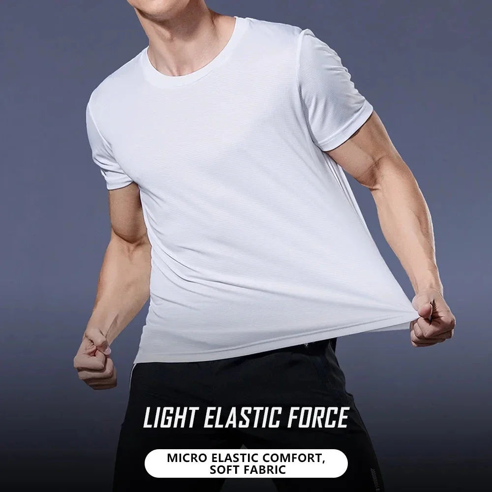 Men’s Quick-Dry Moisture-Wicking Gym T-Shirt