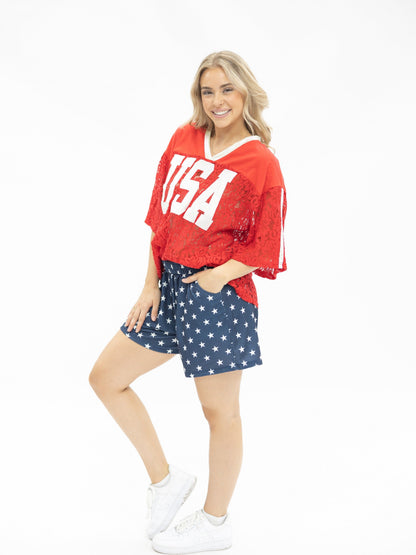 Red Lace USA Jersey